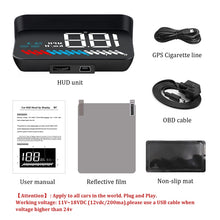 Load image into Gallery viewer, M7 3.5 inch Universal Car OBD2 + GPS HUD Vehicle-mounted Head Up Display Fuel Consumption, M7