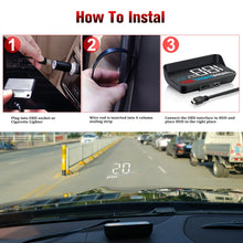 Load image into Gallery viewer, M7 3.5 inch Universal Car OBD2 + GPS HUD Vehicle-mounted Head Up Display Fuel Consumption, M7