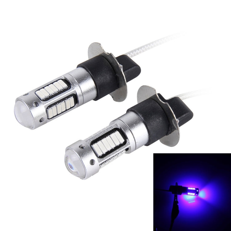 2 PCS H3 10W 30 SMD-4014 LEDs Car Fog Light, DC 12V, H3 (Blue Light), H3 (Pink Light), H3 (Ice Blue Light), H3 (Orange Light), H3 (Red Light), H3 (White Light)