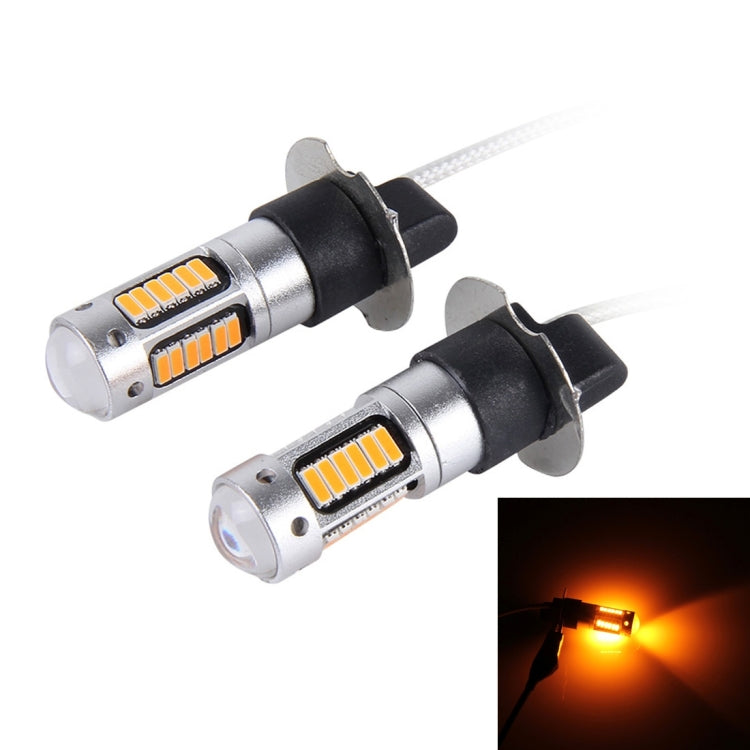 2 PCS H3 10W 30 SMD-4014 LEDs Car Fog Light, DC 12V, H3 (Blue Light), H3 (Pink Light), H3 (Ice Blue Light), H3 (Orange Light), H3 (Red Light), H3 (White Light)