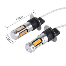 Load image into Gallery viewer, 2 PCS H3 10W 30 SMD-4014 LEDs Car Fog Light, DC 12V, H3 (Orange Light), H3 (White Light), H3 (Blue Light)