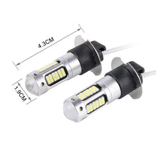 Load image into Gallery viewer, 2 PCS H3 10W 30 SMD-4014 LEDs Car Fog Light, DC 12V, H3 (White Light), H3 (Blue Light), H3 (Orange Light)