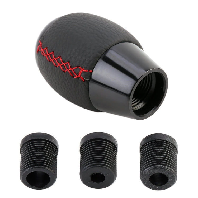 Universal Car Leather Metal Gear Shift Knob Modified Car Auto Transmission Shift Lever Knob, Shift Lever Knob