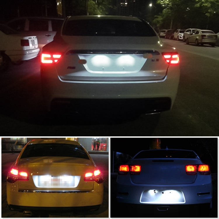 2 PCS DC 12V 3W 150LM 6000K LED License Plate Light 18LEDs SMD-4014 Bulbs Lamps for Chevrolet, For Chevrolet
