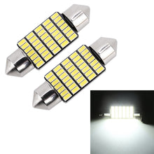 Load image into Gallery viewer, 2 PCS 36mm DC12V / 1.2W / 6000K / 80LM 33LEDs SMD-3014 Car License Plate Light / Dome Light, with Decoder, 36mm