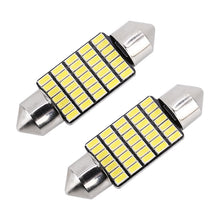Load image into Gallery viewer, 2 PCS 36mm DC12V / 1.2W / 6000K / 80LM 33LEDs SMD-3014 Car License Plate Light / Dome Light, with Decoder, 36mm