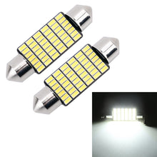 Load image into Gallery viewer, 2 PCS 39mm DC12V / 1.2W / 6000K / 80LM 42LEDs SMD-3014 Car License Plate Light / Dome Light, with Decoder, 39mm
