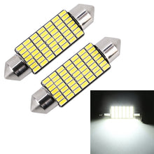 Load image into Gallery viewer, 2 PCS 41mm DC12V / 1.2W / 6000K / 80LM 49LEDs SMD-3014 Car License Plate Light / Dome Light, with Decoder, 41mm