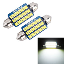 Load image into Gallery viewer, 2 PCS 39mm DC12V / 1.5W / 6000K / 100LM 36LEDs SMD-3014 Car License Plate Light / Dome Light, with Decoder, 1.5W 39mm