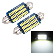 Load image into Gallery viewer, 2 PCS 41mm DC12V / 1.5W / 6000K / 100LM 36LEDs SMD-3014 Car License Plate Light / Dome Light, with Decoder, 1.5W 41mm
