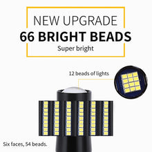 Load image into Gallery viewer, 2 PCS 1157 / BAY15D DC9-16V / 8.2W(H) 2.7W(L) / 6000K / 655LM Car Auto Brake Lights 66LEDs SMD-2016 Lamps, 1157