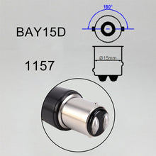 Load image into Gallery viewer, 2 PCS 1157 / BAY15D DC9-16V / 8.2W(H) 2.7W(L) / 6000K / 655LM Car Auto Brake Lights 66LEDs SMD-2016 Lamps, 1157