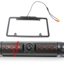 Load image into Gallery viewer, PZ422 America Car License Plate Frame 120 Degree Rear View Camera, PZ422