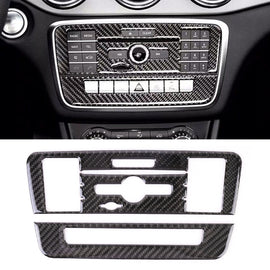 Car Carbon Fiber CD Panel Decorative Sticker for Mercedes-Benz GLA 2015-2018, CD Panel(2)