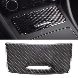 Car Carbon Fiber Ashtray Panel Decorative Sticker for Mercedes-Benz GLA 2015-2018, Ashtray Panel