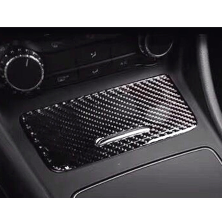 Car Carbon Fiber Ashtray Panel Decorative Sticker for Mercedes-Benz GLA 2015-2018, Ashtray Panel