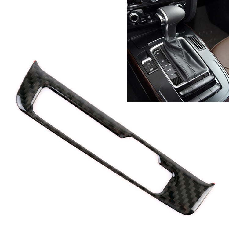 Car Carbon Fiber Gear Panel Decorative Sticker for Audi A4L / A5 / Q5 2009-2016, Gear Panel