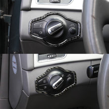 Load image into Gallery viewer, Car Carbon Fiber Headlight Switch Button Decorative Sticker for Audi A4L / A5 / Q5 2009-2016, Headlight Switch Button