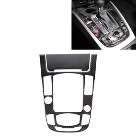 2 PCS Car Carbon Fiber Gear Panel Decorative Sticker for Audi A4L / A5 / Q5 2009-2016, Gear Panel(E)