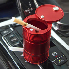 Load image into Gallery viewer, Universal Portable Car Metal Trash Rubbish Bin Ashtray, Universal Black, Universal Red