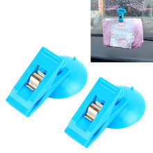 Load image into Gallery viewer, 2 PCS Car Windshield Multi-functional Suction Cup Clip, Random Color Delivery, Suction Cup Clip