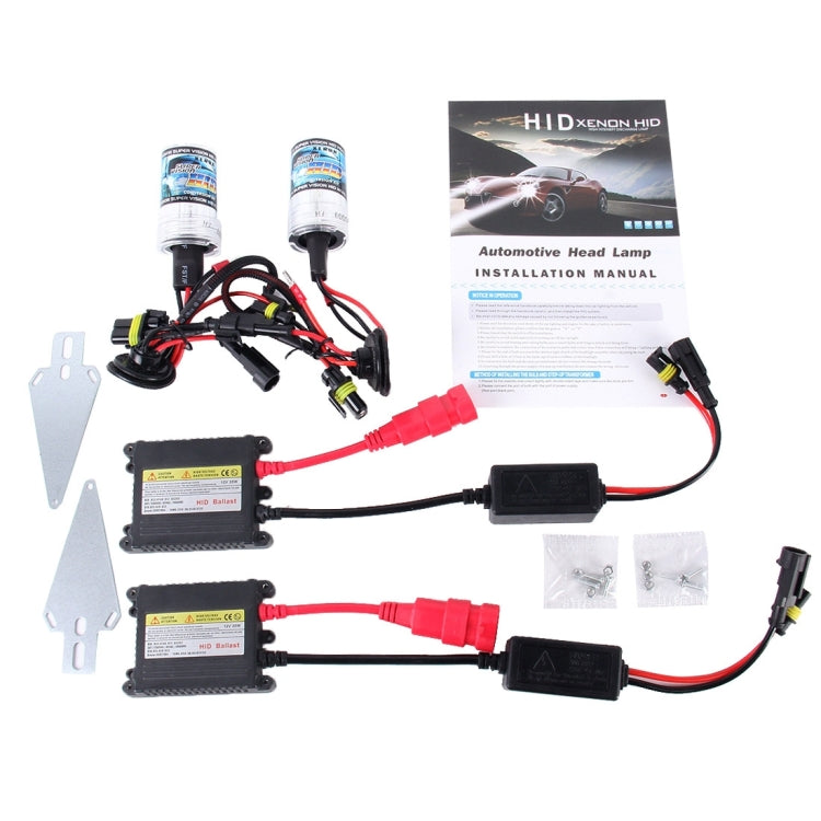 2PCS 35W H8/H11 2800 LM HID Xenon Light with 2 Alloy HID Ballast, High Intensity Discharge Lamp, Color Temperature: 4300K, H8/H11