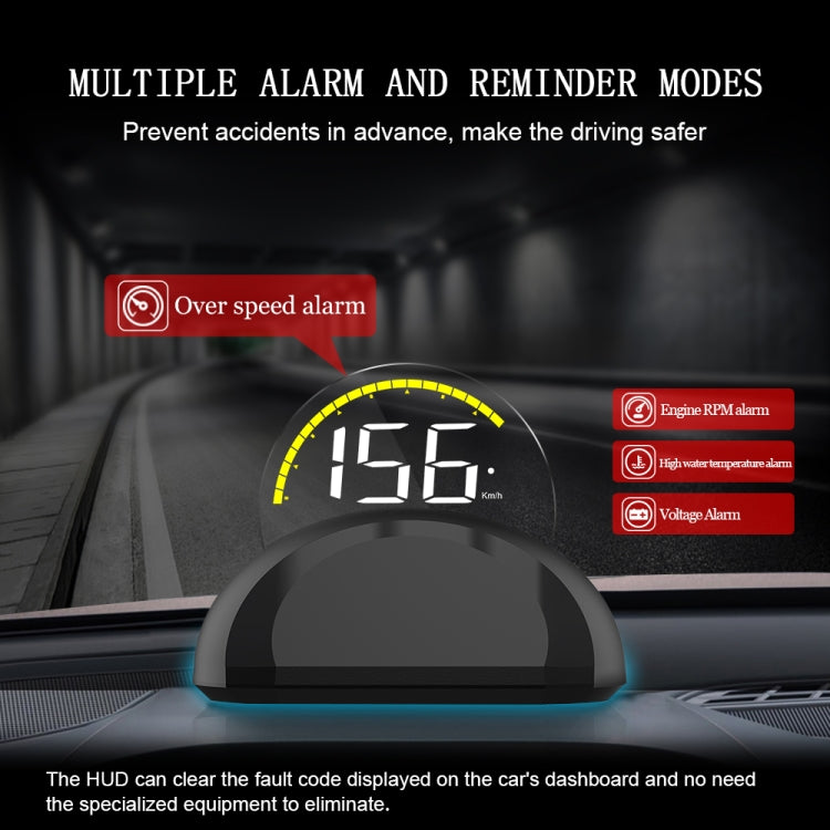 C700 2.6 inch Universal Car OBD2 HUD Vehicle-mounted Head Up Display, C700