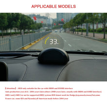 Load image into Gallery viewer, C700 2.6 inch Universal Car OBD2 HUD Vehicle-mounted Head Up Display, C700