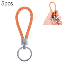 Load image into Gallery viewer, 5pcs Car Key Ring Holder With Leather Strip, Car Key Ring Holder(Dark Red), Car Key Ring Holder(Black), Car Key Ring Holder(Orange), Car Key Ring Holder(Pink), Car Key Ring Holder(Blue), Car Key Ring Holder(Magenta), Car Key Ring Holder(Red)           ...