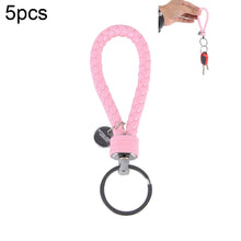 Load image into Gallery viewer, 5pcs Car Key Ring Holder With Leather Strip, Car Key Ring Holder(Dark Red), Car Key Ring Holder(Black), Car Key Ring Holder(Orange), Car Key Ring Holder(Pink), Car Key Ring Holder(Blue), Car Key Ring Holder(Magenta), Car Key Ring Holder(Red)           ...