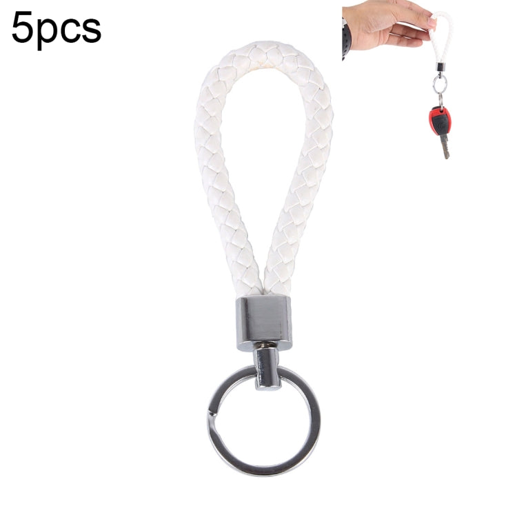 5pcs Car Key Ring Holder With Leather Strip, Car Key Ring Holder(Dark Red), Car Key Ring Holder(Black), Car Key Ring Holder(Orange), Car Key Ring Holder(Pink), Car Key Ring Holder(Blue), Car Key Ring Holder(Magenta), Car Key Ring Holder(Red)           ...