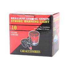 Load image into Gallery viewer, Brilliant Strong Xenon Strong Magnetic Doom Installation Flash Strobe Warning Light, DC 12V, Wire Length: 60cm, Yellow Light