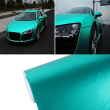 Load image into Gallery viewer, 1.52m x 0.5m Ice Blue Metallic Matte Icy Ice Car Decal Wrap Auto Wrapping Vehicle Sticker Motorcycle Sheet Tint Vinyl Air Bubble Free, 1.5m * 0.5m