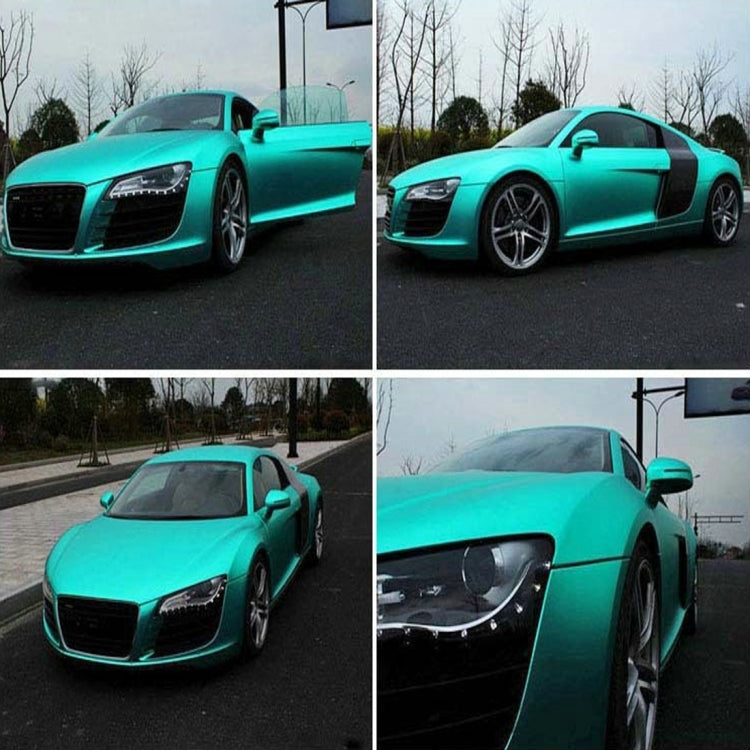 1.52m x 0.5m Ice Blue Metallic Matte Icy Ice Car Decal Wrap Auto Wrapping Vehicle Sticker Motorcycle Sheet Tint Vinyl Air Bubble Free, 1.5m * 0.5m