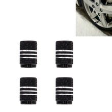 Load image into Gallery viewer, 4PCS Metal Plated Circular Shape Universal Tire Valve Stem Cap With White Diamond, Circular Shape