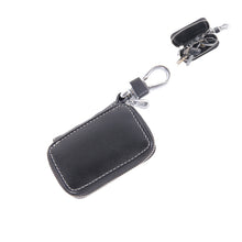 Load image into Gallery viewer, Universal Leather Flash Powder Texture Waist Hanging Zipper Wallets Key Holder Bag (No Include Key), Flash Powder Texture Black