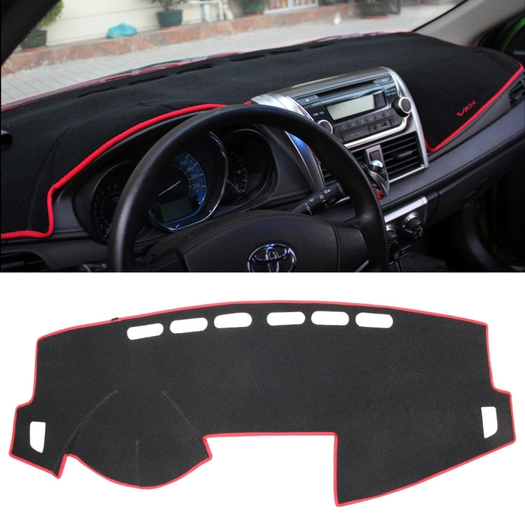 Left-hand Drive Dark Mat Car Dashboard Cover Car Light Pad Instrument Panel Sunscreen for 2014 Vios (Please note the model and year), For 2014 Vios