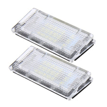 Load image into Gallery viewer, 2 PCS License Plate Light with 18  SMD-3528 Lamps for BMW E46 4D 1998-2003，2W 120LM,6000K, DC12V (White Light), For BMW E46 4D