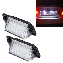 Load image into Gallery viewer, 2 PCS License Plate Light with 18  SMD-3528 Lamps for BMW E36(1992-1998)，2W 120LM,6000K, DC12V (White Light), For BMW E36