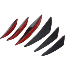 Load image into Gallery viewer, 6 PCS Universal Carbon Fiber Style Car Front Bumper Body Spoiler Lip Splitter Protector Bar Strip Guard Sticker, Bar Strip Guard Sticker