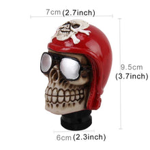 Load image into Gallery viewer, Glasses Skull Shaped Universal Vehicle Car Shifter Cover Manual Automatic Gear Shift Knob, Skull Head Shape 12
