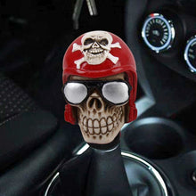 Load image into Gallery viewer, Glasses Skull Shaped Universal Vehicle Car Shifter Cover Manual Automatic Gear Shift Knob, Skull Head Shape 12