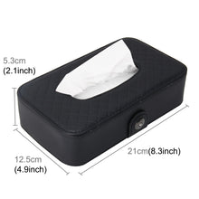 Load image into Gallery viewer, Universal Car Facial Tissue Box Case Holder Tissue Box Fashion and Simple Paper Napkin Bag with Napkin, With Napkin (Black), With Napkin (Khaki), With Napkin (Brown)