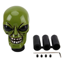 Load image into Gallery viewer, Alien Shaped Universal Vehicle Car Shifter Cover Manual Automatic Aluminum Gear Shift Knob, Skull Head Shape 11