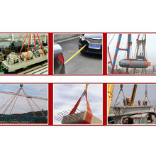 Load image into Gallery viewer, ZONGYUAN ZY-0223 Car 5m×5cm 8 Ton Towing 2 Ton Lifting Rope Straps High Strength Cable Cord Heavy Duty Recovery Securing Accessories for Cars Trucks(No Hook), 5m×5cm no hook