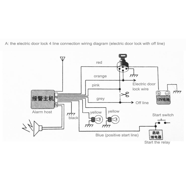 Motorcycle Waterproof Security Alarm System with Two Remote Control, Security Alarm System