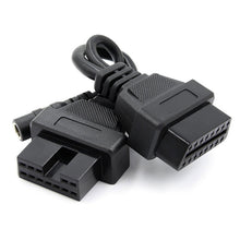 Load image into Gallery viewer, 12 Pin to 16 Pin OBDII Diagnostic Cable for Mitsubishi, For Mitsubishi