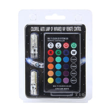 Load image into Gallery viewer, 2 PCS T10 2W Auto Flash Strobe Fade Smooth Remote Controlled Colorful LED Clearance Decorative Light, DC 12V, 2W