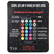 Load image into Gallery viewer, 2 PCS T10 2W Auto Flash Strobe Fade Smooth Remote Controlled Colorful LED Clearance Decorative Light, DC 12V, 2W
