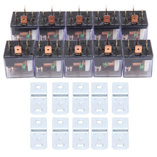 Load image into Gallery viewer, 10 PCS JD-1912 80 AMP 12V Waterproof Car Auto Four Plugs Relay with Warning Light, JD-1912